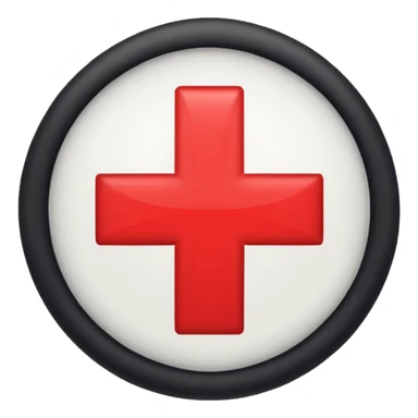 Create a red cross sticker