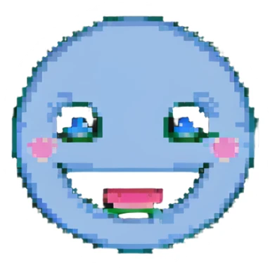 simple cheerful face sticker