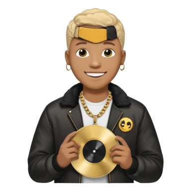 Vinyl Record Collector black man sticker