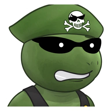 injured pirate meme emoji style with eye patch sticker