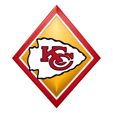 Kansas City Chiefs Logo Just the Arrowhead No background sticker