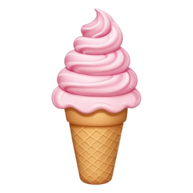 Pink soft serve sticker
