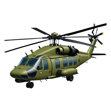 Sikorsky UH-60 Black Hawk - Sikorsky (Model Year: 2022) (Iconic colour: Olive green) sticker