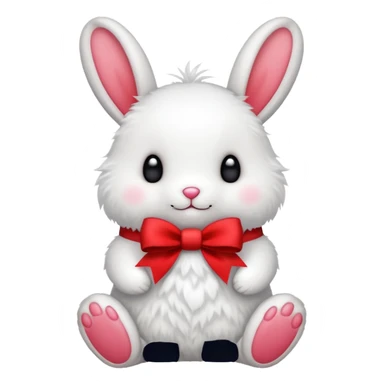 Peluche lapin noel cute sticker