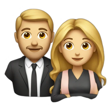 Homme embrasse une femme sticker