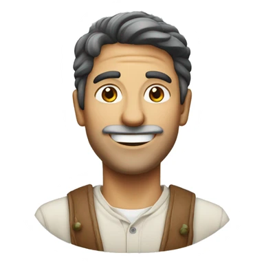 Smiling Italian man sticker