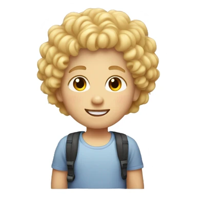 a chubby kid with blonde curly hair named cory sticker