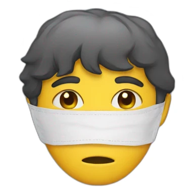 Sadness Behind a Mask sticker