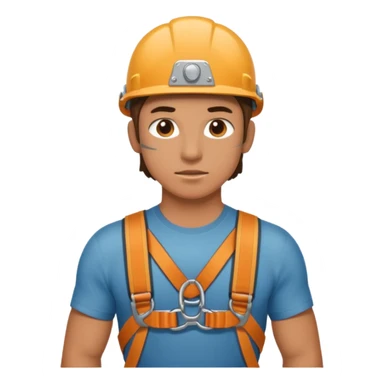 belayer with harness sticker