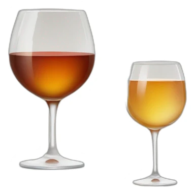 wine glass behind whiskey glass sticker