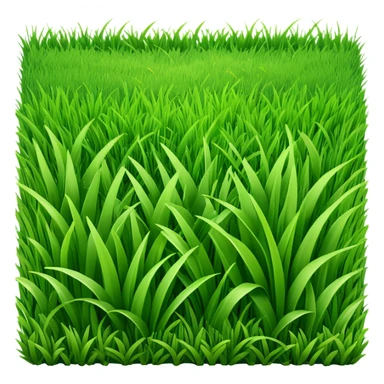 generate realistic detailed grass in 3d style sticker
