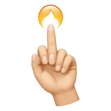 dedo señalando  sticker