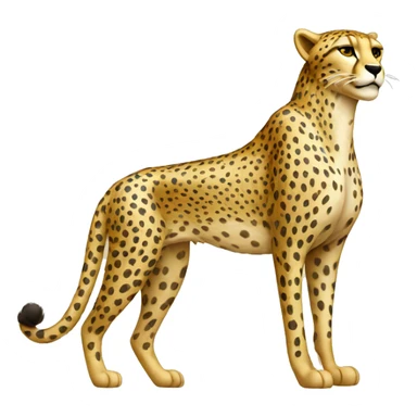Cheetah with gold  sticker