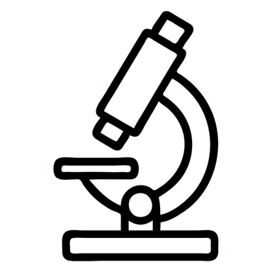 Icon science microscope  sticker