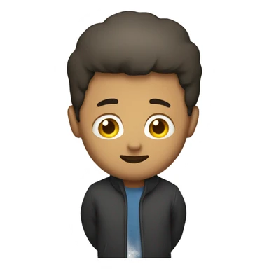 Men stand behind wall sticker