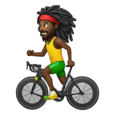 Rasta coureur sticker