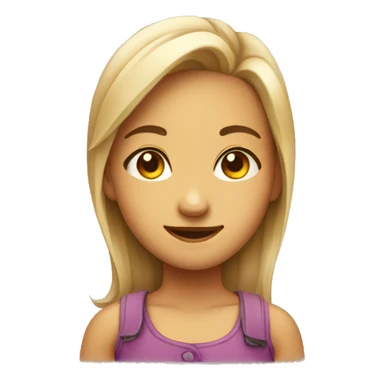 Girl smirking sticker