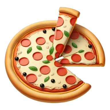 Pizza with gold bars sticker
