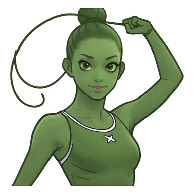 rhythmic gymnast sticker