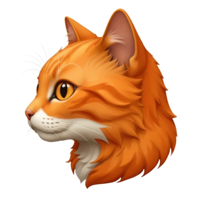 realistic cat from a side angle sticker