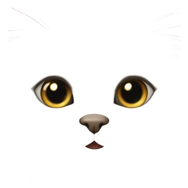 Cute kitten face sticker