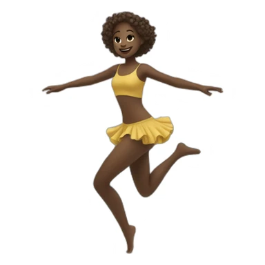 Girl dancing on the sea  sticker