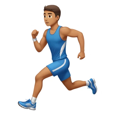 Man trying to catch up to car sticker