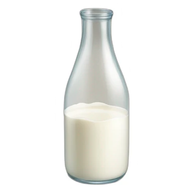 a bottle of milk dropping milk in a glass sticker