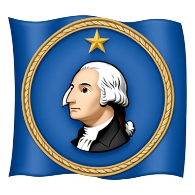 Washington flag sticker