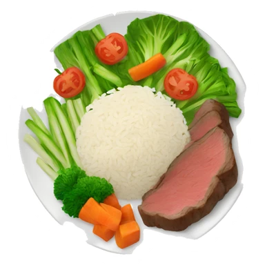 beef and rice vegetable plate sticker