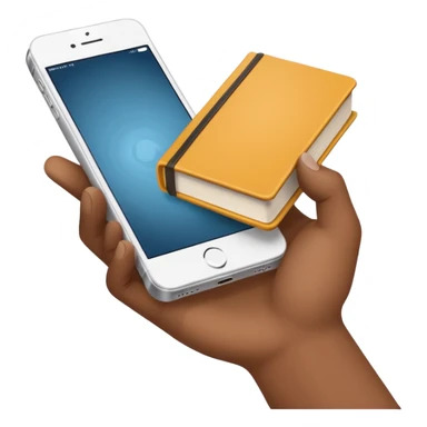 The hand holds the books iPhone  sticker