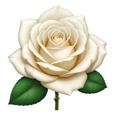White rose emoji sticker