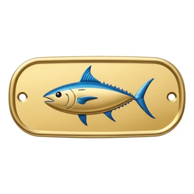 name plate that says “Tuna’s personal assistant” sticker