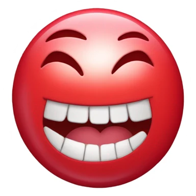 red candy whit face sticker