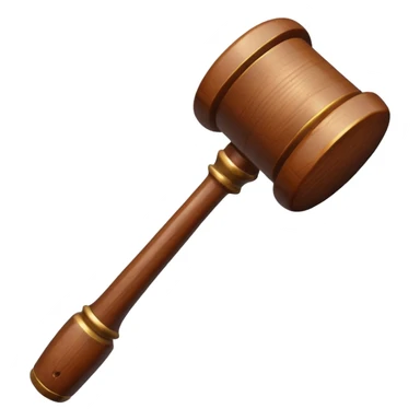 Auction hammer with bid sticker