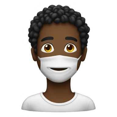 black man wearing hemp as a neck accessory  sticker