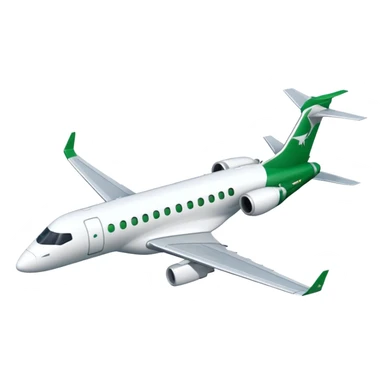 Embraer E-Jet - Embraer (Model Year: 2021) (Iconic colour: Green with white) sticker