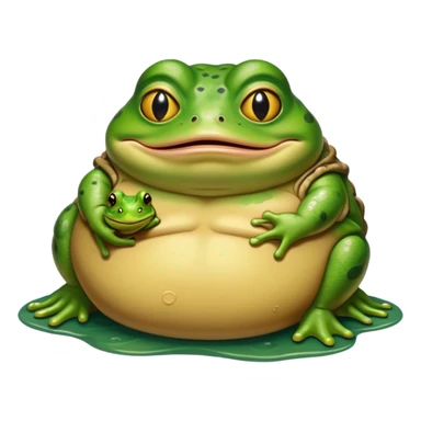 Jabba The Hutt And A Frog  sticker