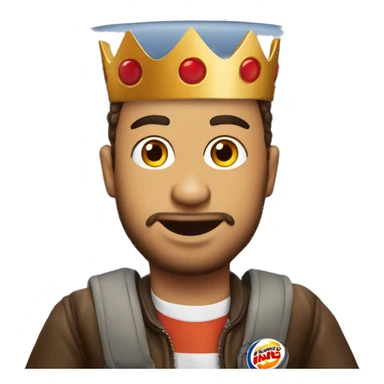 Burger King guy on airplane sticker