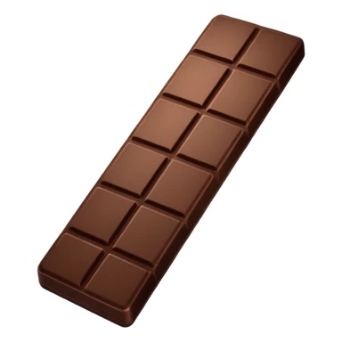 thin dark chocolate bar sticker