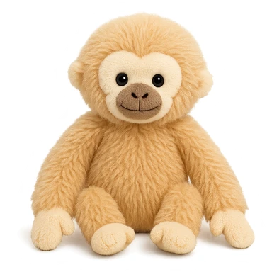 cute blonde lar gibbon jellycat plushie sticker