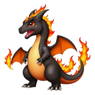  Charizard black sticker