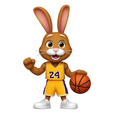 Ginger Bunny Kobe Bryant sticker