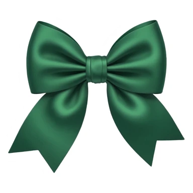 forest green bow sticker