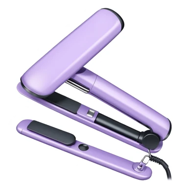 open pastel lilac hair straightener sticker