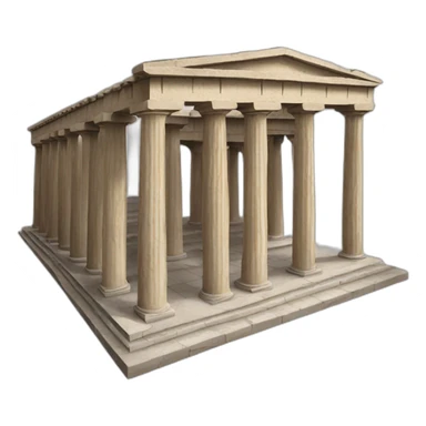 Greek temple sticker