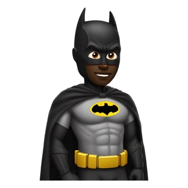 Kenyan man dressed as batman sticker