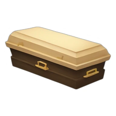coffin with open lid sticker