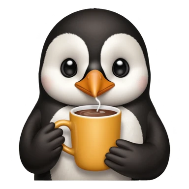 A penguin hitting hot chocolate

 sticker