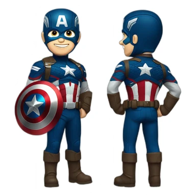 happy captain america using christmas wears sticker